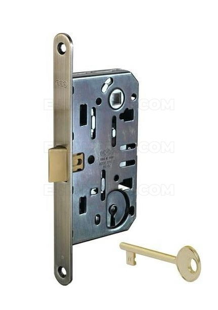 Zamek AGB Mediana EVOLUTION na klucz 90/50 mosiądz antyczny F18 B011015012, symbol B011015012
